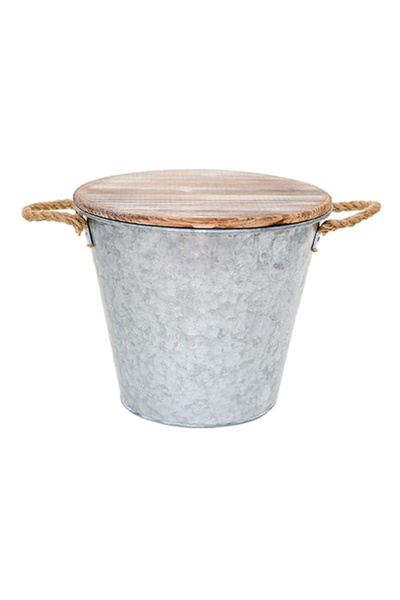 Patio Essentials شمعة دلو مجلفنة 17 أونصة