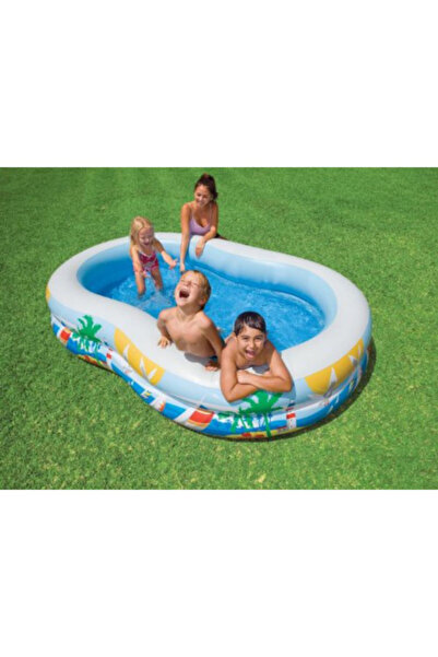 Intex Swim Center Paradise Seaside Snorkel Fun Inflatable Pool for Kids