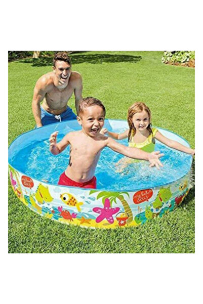Intex Vinyl Under the Palm Trees Snapset Kiddie Pool 443 Liter