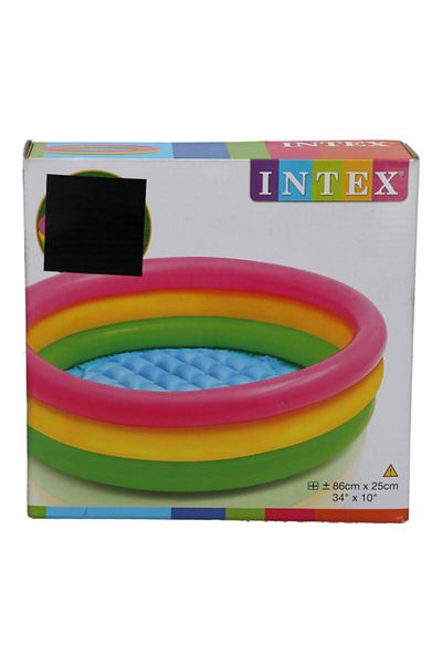Intex PVC Round Inflatable Sunset Glow Baby Pool for 3 Years & Above