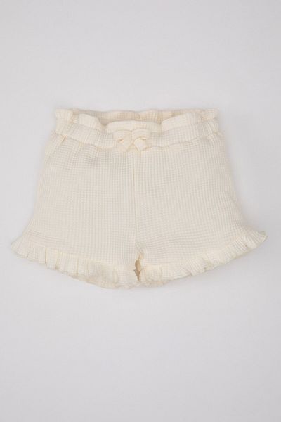 DeFacto Waffle Patterned Baby Girl Shorts - Comfort Fit A8043A524SM