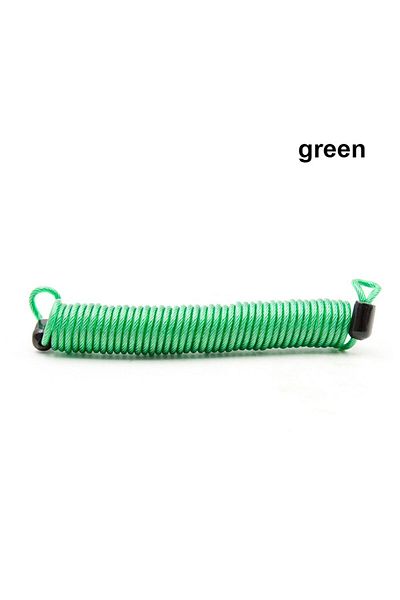 Choice green 2.5m Safety Disc Brake Helmet Wire Bicycle Lock Rope Anti-theft Security Reminder Motorcycle A