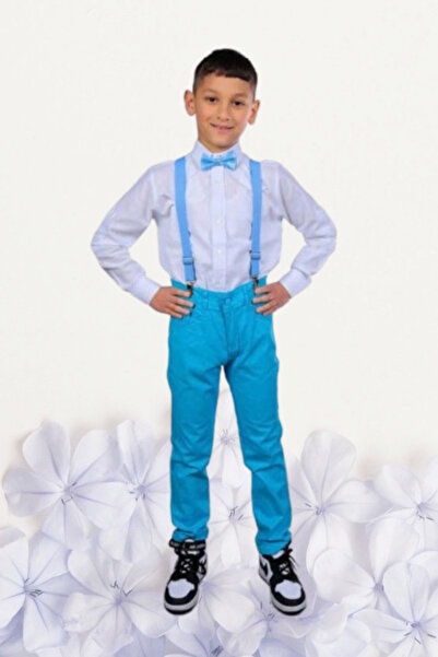 Nacar Erkek Çocuk 23 Nisan Gösteri Kıyafeti Pantolon Uzun Kol Gömlek Papyon T...