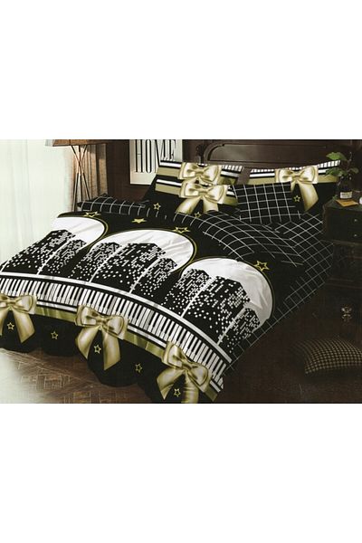 Pucioasa Fine double bed linen with 6 pieces, code FN129