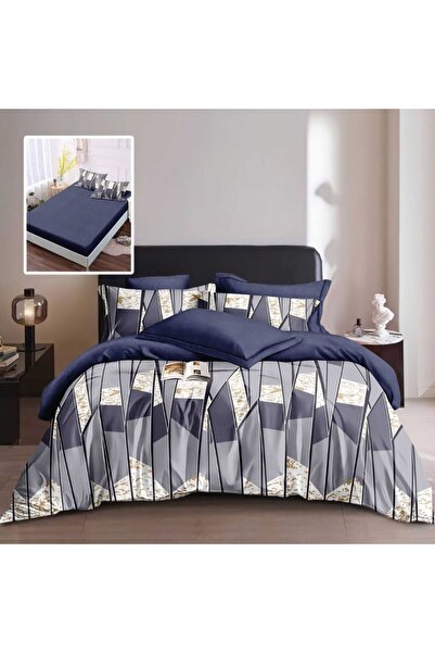 Pucioasa Λεπτά κλινοσκεπάσματα με λάστιχο, 6 τεμάχια, γεωμετρικό σχέδιο HF6P327