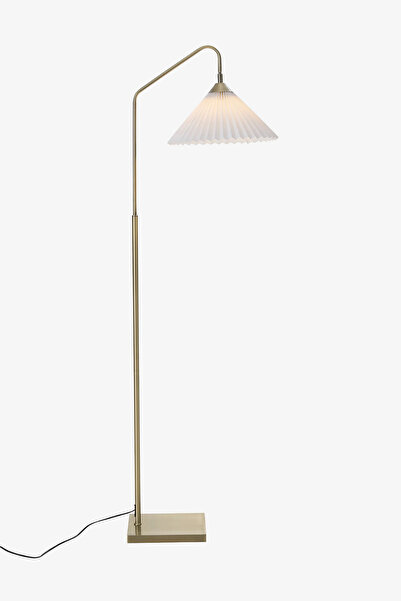 Vinner Bordeaux Statik Eskitme Mat Gold Kaplama Metal Lambader - Krem Kırma