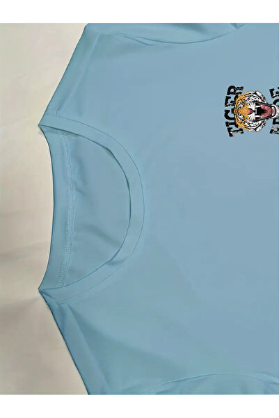 EFFRENATU Комплект тениска и панталон с голям размер тигър, готин дизайн