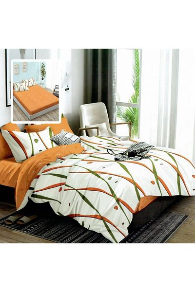 Pucioasa Finet bed linen with elastic, 6 pieces, lines HF6P312