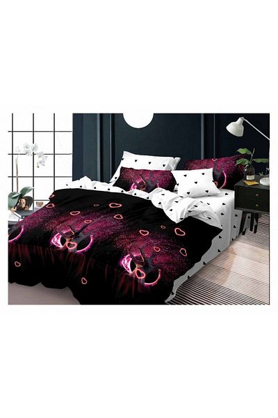 Pucioasa Fine double bed linen with 6 pieces, code FN111