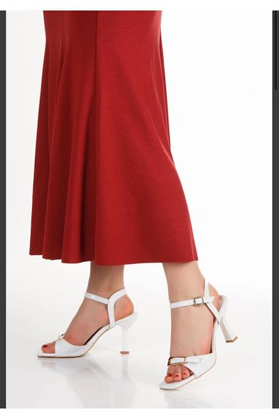 Blacktavern Stylish Heel Shoes with Summer Belt
