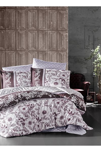 Pucioasa Luxury satin bed linen, Ralex Pucioasa, Mocha V1