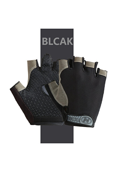 Choice قفازات رفع الأثقال الرياضية سوداء اللون مقاس M للتدريب واللياقة البدنية بدون أصابع للرجال والنساء لممارسة تمارين كمال الأجسام والرياضة