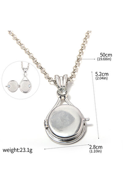 Choice قلادة تنكرية بلون الفولاذ مستوحاة من مسلسل H2O Just Add Water، قلادة ح...