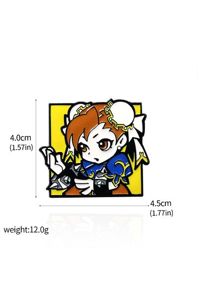 Choice CHUN LI Game Street Fighte Enamel Pins RYU CHUN LI Cammy White GOUKI Figure Badge Brooch For Fans Co