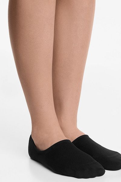 Oysho 3 Pairs of Invisible Sports Socks of Polyamide Mixed Medium Cut