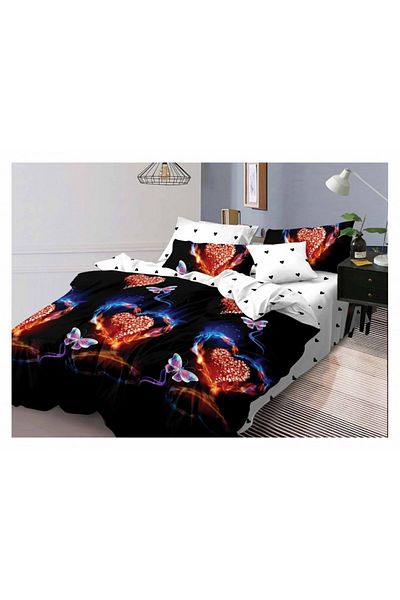 Pucioasa Fine double bed linen with 6 pieces, code FN106