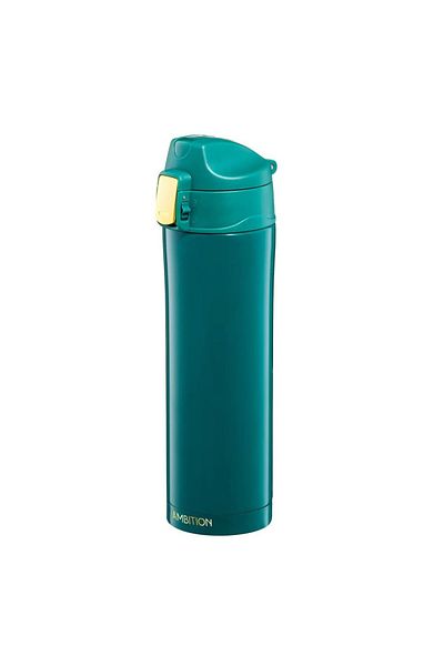 Ambition Thermos mug 420ml with safety button, green, Royal
