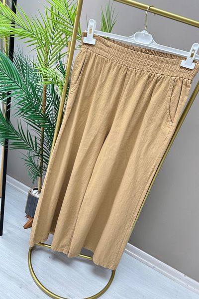 Puane Pantaloni de in pentru femei, până la gleznă