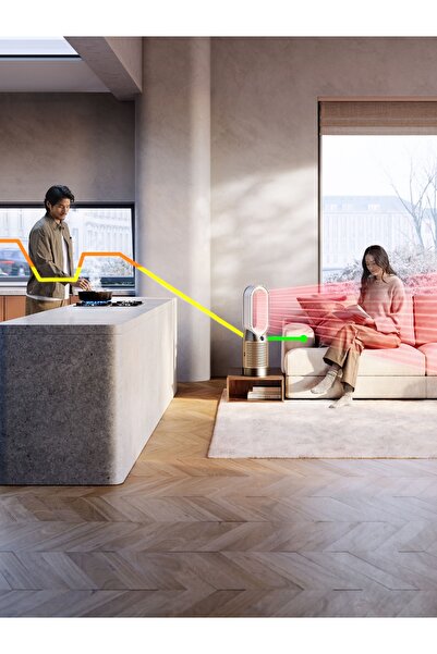 DYSON Purifier Hot Cool Hp2 De-nox Hava Temizleyici (BEYAZ/ALTIN)