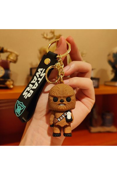 Hot Toys 5 Disney Movie Star Wars Keychain Darth Vader Imperial Stormtrooper Yoda Baby Doll Keyrings Key Hol.
