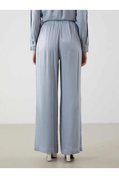 LC Waikiki LCW Modest Mavi Beli Lastikli Geniş Paça Kadın Pantolon