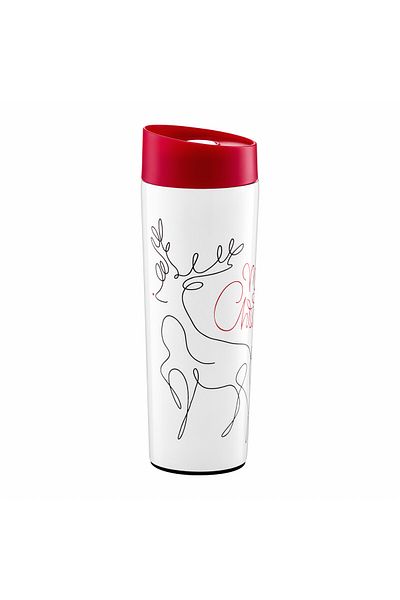 Ambition Thermos mug 340ml, reindeer model, Line Art