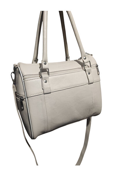 Samay Boutique Genuine Leather Mother Bag with Shoulder Strap! Cream