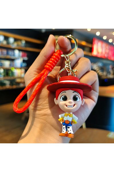 Hot Toys سلسلة مفاتيح جديدة من الرسوم المتحركة Toy Story على شكل دمية Buzz Lightyear وسلسلة مفاتيح سيارة وحقيبة وقلادة هدية للبيع بالجملة