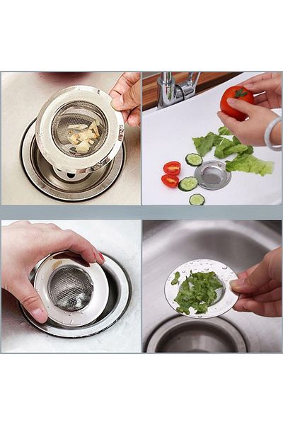 TARIK HOME Stainless Steel 7,5 Cm. Kitchen Sink Strainer