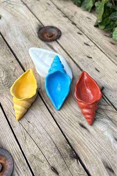 rufus concept Lusina Deniz Kabuğu Şekilli Kap Kalıbı (55MMX115MMX32MM) (SİLİKON) ( 1 Adet )