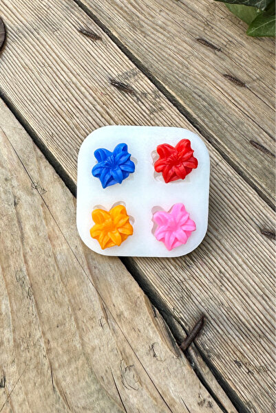 rufus concept Ejderha Orkide Çiçeği 4'lü Silikon Mum Kalıbı