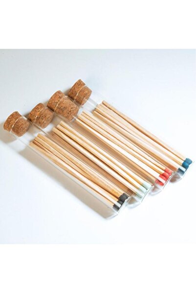 Genel Markalar Cam Tüp İçinde Kibritler 3 Adet (3mmx3mmx100mm/10 Çöp)