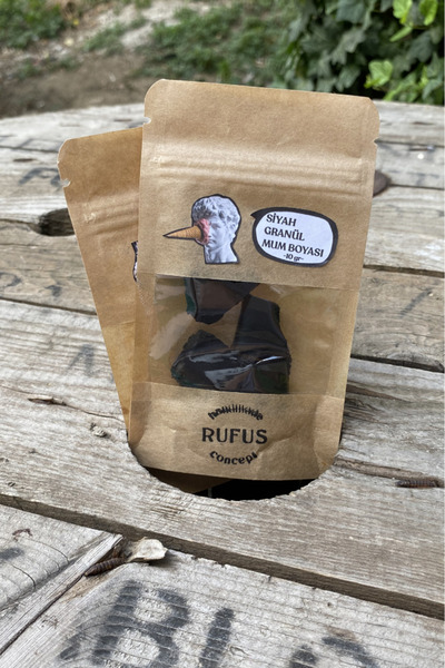 rufus concept Siyah Granül Mum Boyası 10gr