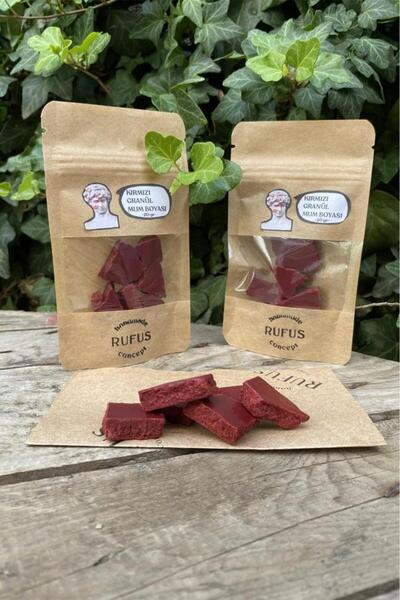 rufus concept Kırmızı Granül Mum Boyası 20gr