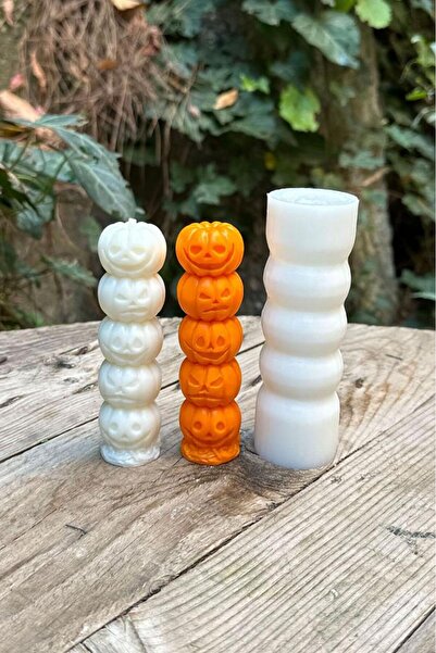 rufus concept Kabak Totem Tekli Mum Kalıbı ( Silikon ) 1 Adet