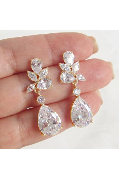 Choice E2095 Huitan Crystal Drop Earrings with Bling Bling Cubic Zirconia Tem...
