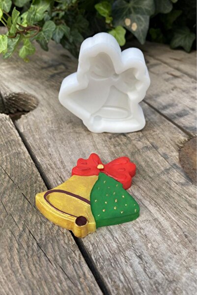 rufus concept Yılbaşı Çanı Mum Kalıbı ( Silikon ) 1 Adet