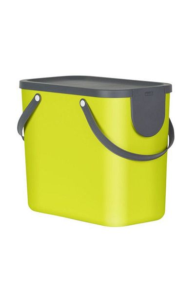 Rotho Selective waste bin 25L, lime, Albula