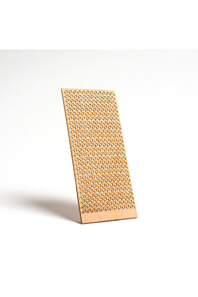 rufus concept Delikli Model ( Üçgen ) Ahşap Mum Fitili Ve Yapışkanlı Fitil Sehpası 40 Adet ( 50mm X 100mm X 0,5mm