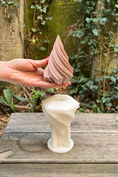 rufus concept Spiral Orta Boyut Tekli Mum Kalıbı