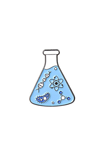 Choice دبابيس مطلية بالمينا على شكل بنية جزيئية كيميائية من طراز 26، دبابيس خ...