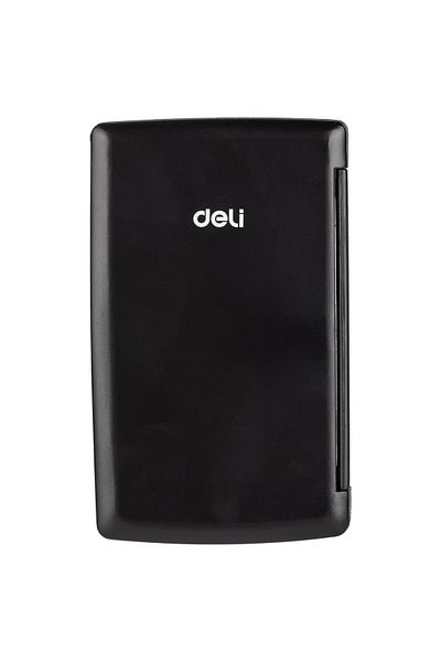 Deli Deli E39219 Plastic 8-Digit Calculator - Black, Dual Power,