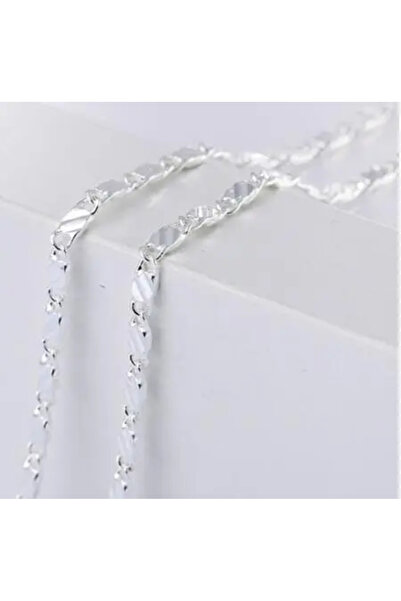 Choice 28 بوصة 70 سم فضة 40-75 سم 18 قيراط لون الذهب سحر 2 مم سلسلة مسطحة قلا...