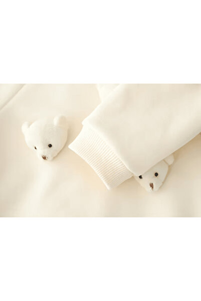 nannie Cute Bear Kids Cream Jumpsuit - 6-9 months