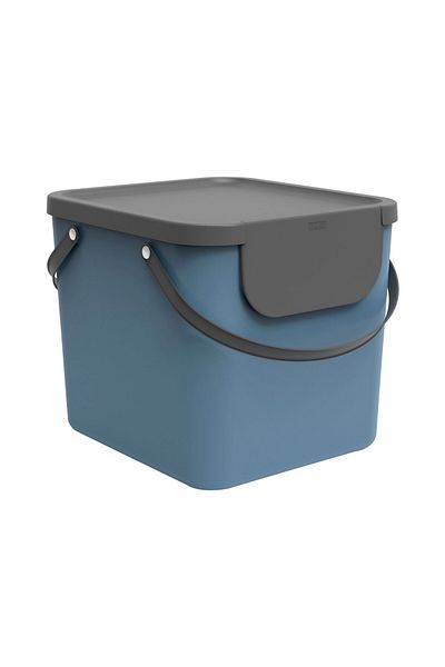 Rotho Selective waste bin 40L, blue, Albula