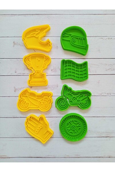 Hobist قالب بسكويت سباق الدراجات النارية وقالب لب السكر