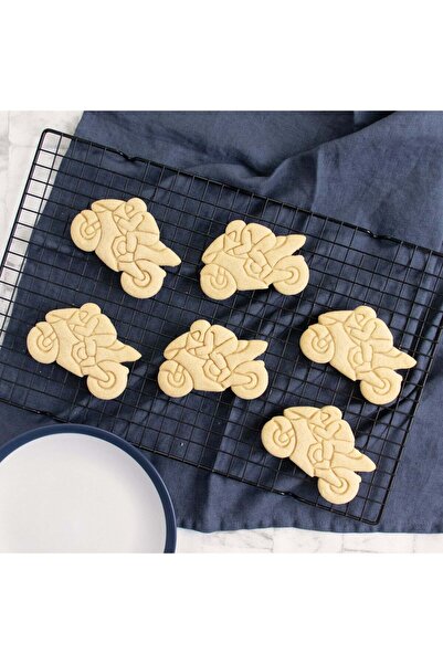 Hobist قالب بسكويت دراجة نارية لراكبي الدراجات النارية وقالب لب السكر