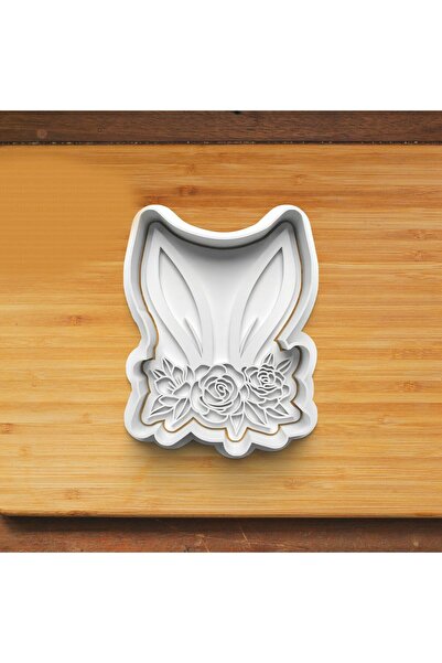 Hobist قالب كوكيز وبلاستيسين على شكل آذان أرنب