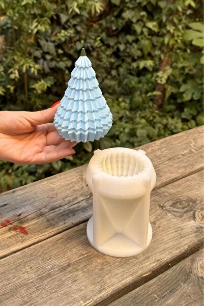 rufus concept Buz Kulesi Ağacı Silikon Mum Kalıbı