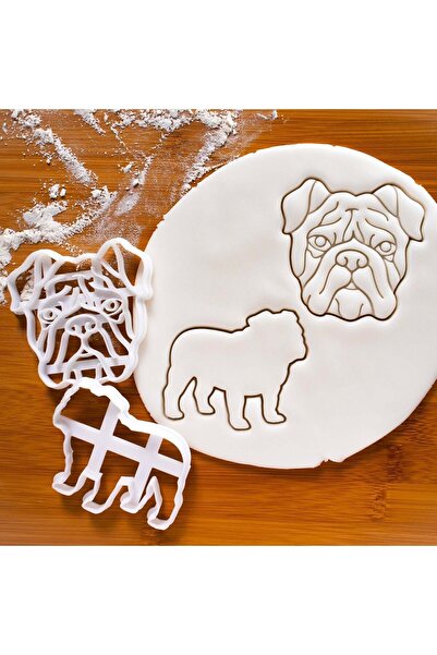 Hobist قالب كوكي للكلاب الإنجليزية بولدوج وقالب لب السكر